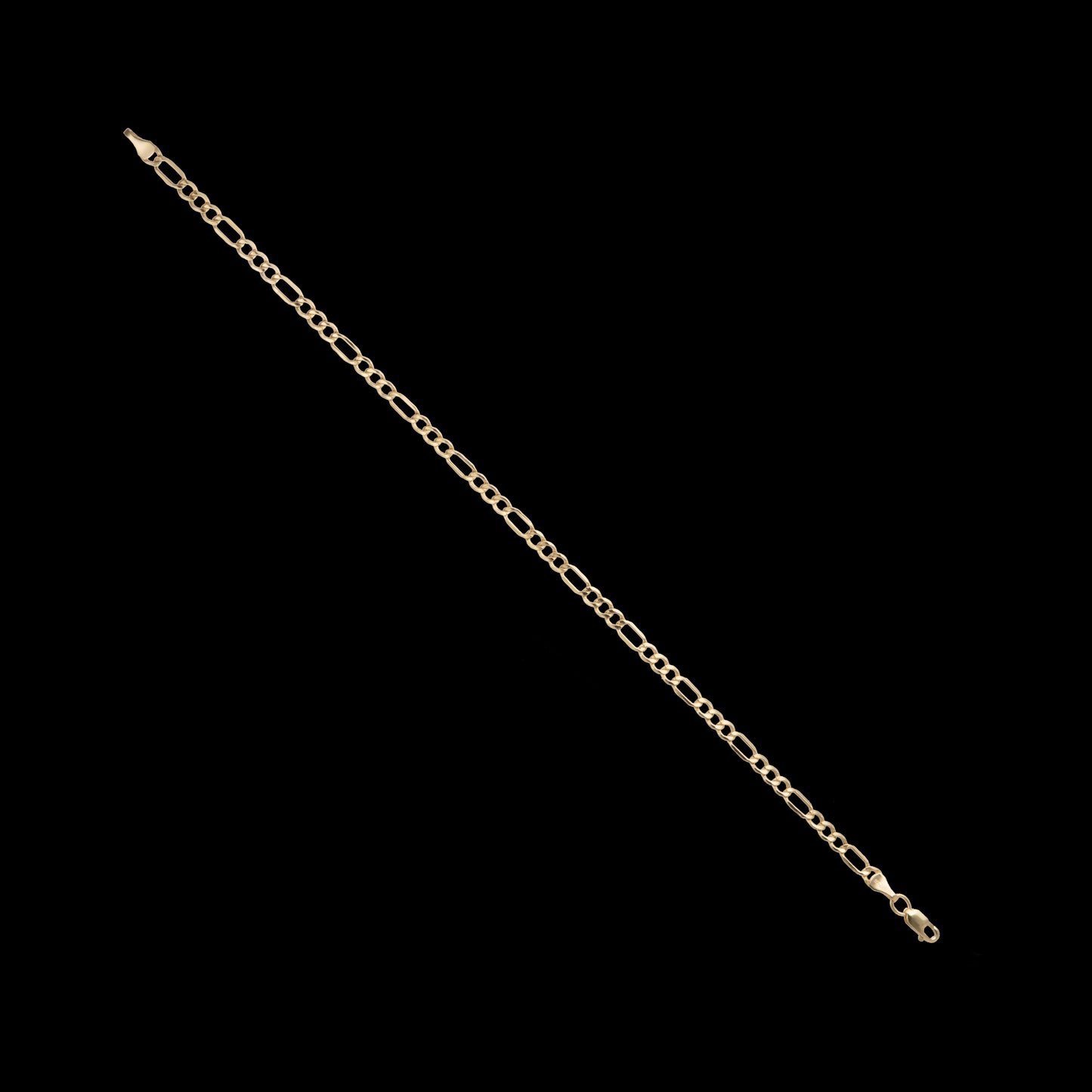 Pulso Tejido 3*1 Oro 10 Kilates 21cm 4mm