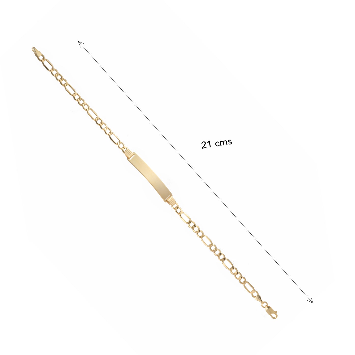 Esclava Tejido 3*1 Oro 10 Kilates 21cm 5mm