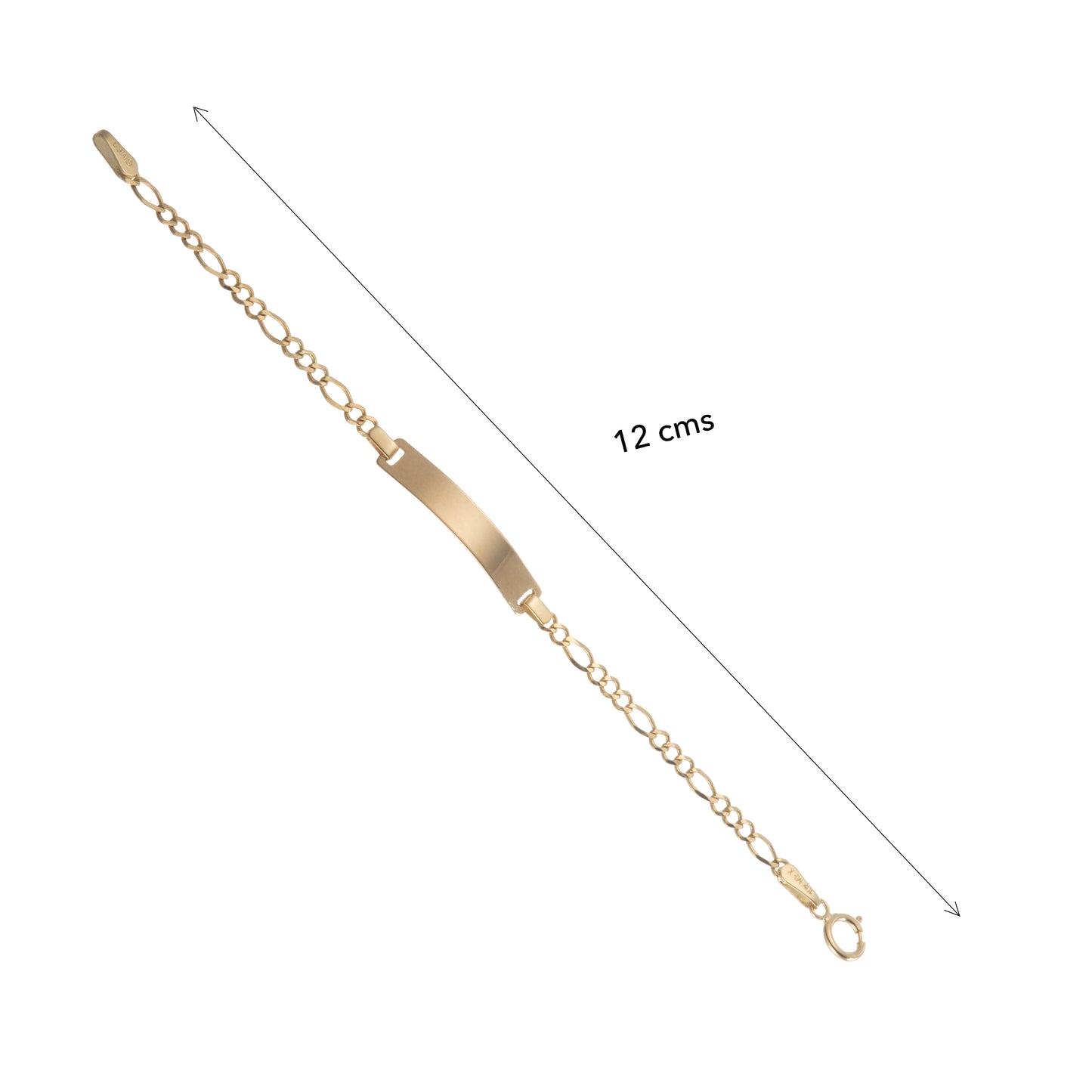 Esclava Niño Tejido 3*1 Oro 10 Kilates 12cm 3mm