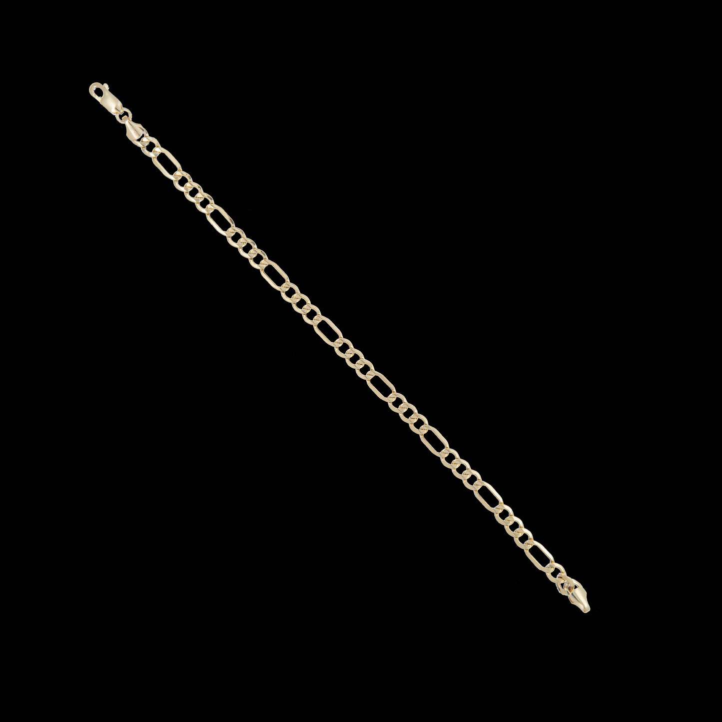 Pulso Tejido 3*1 Oro 10 Kilates 21cm 5mm