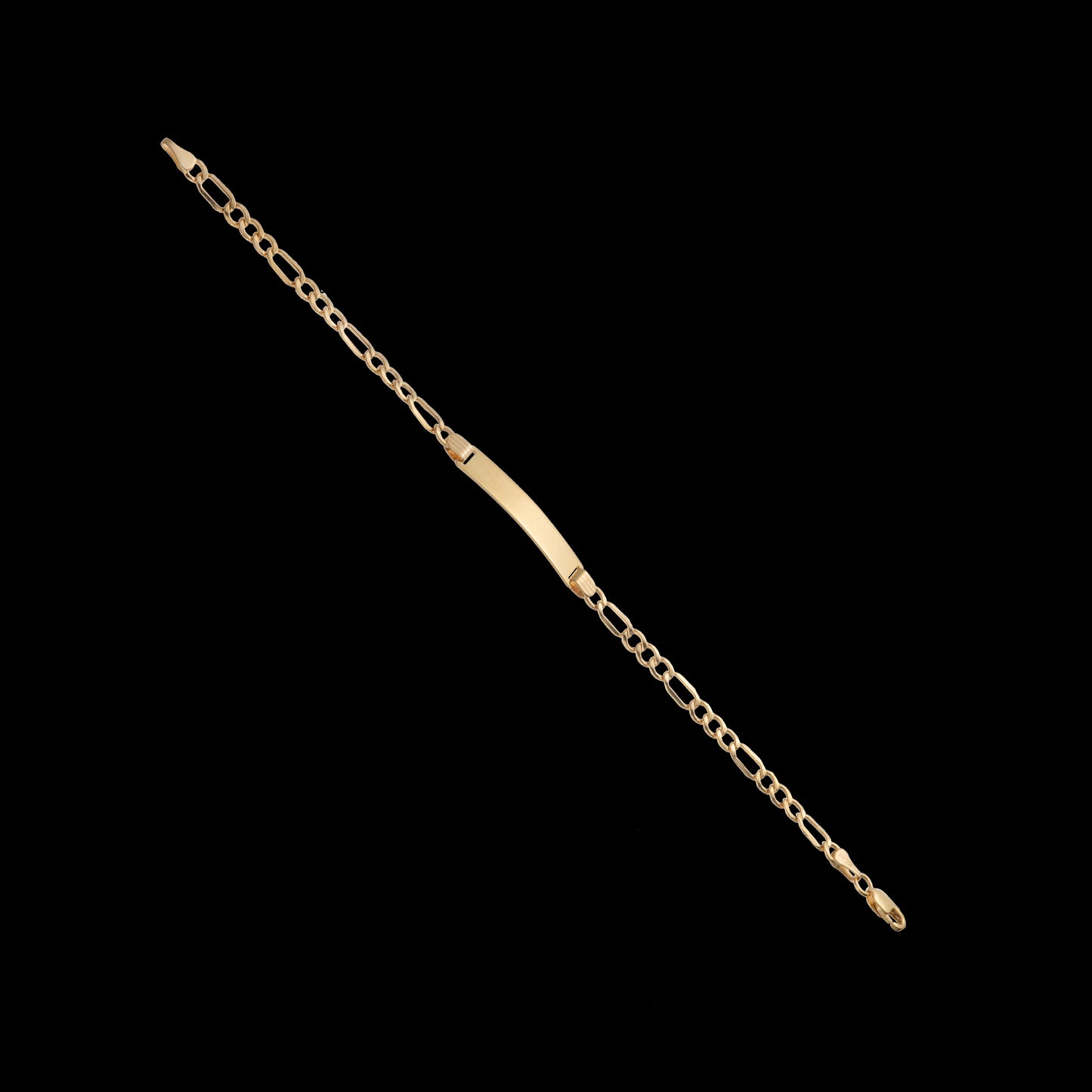 Esclava Niño Tejido 3*1 Oro 10 Kilates 16cm 4.5mm