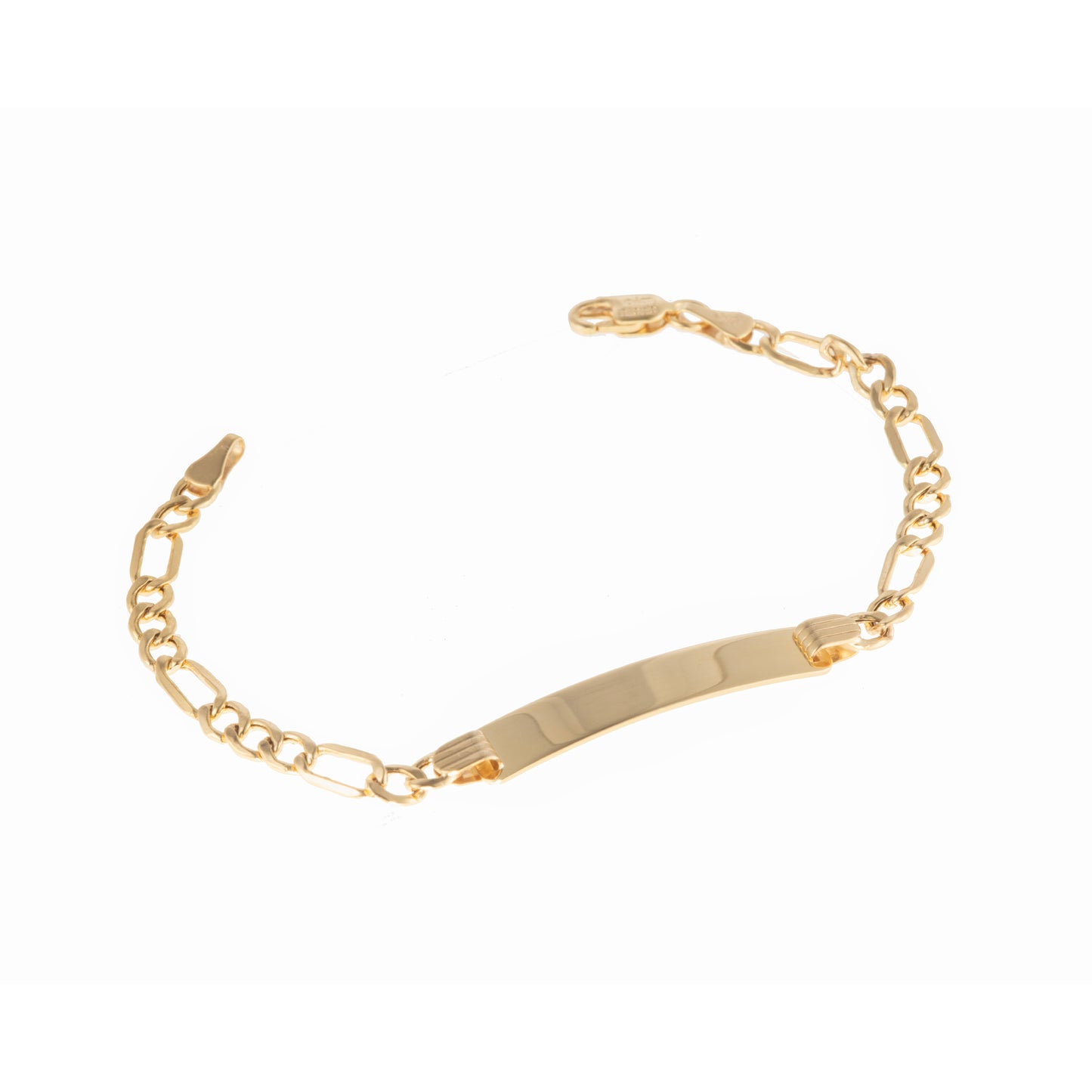 Esclava Niño Tejido 3*1 Oro 10 Kilates 14cm 4mm