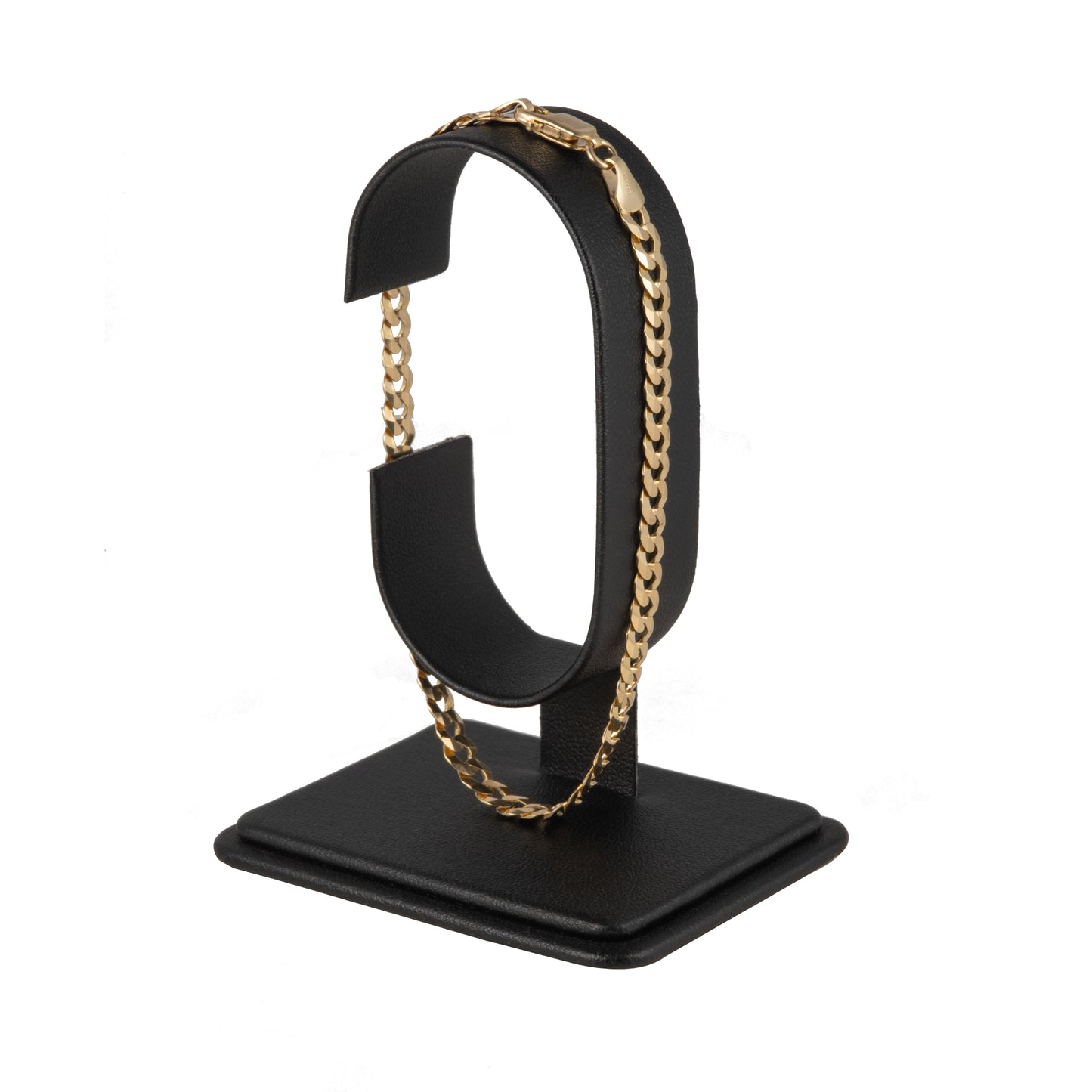 Pulso Italiano Tejido Barbado 21cm 5mm Oro 10 Kilates