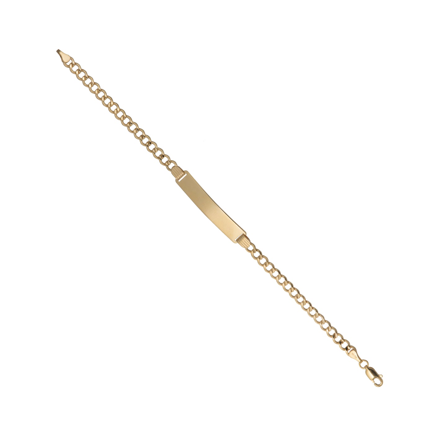 Esclava Tejido Barbado Oro 10 Kilates 18cm 5mm