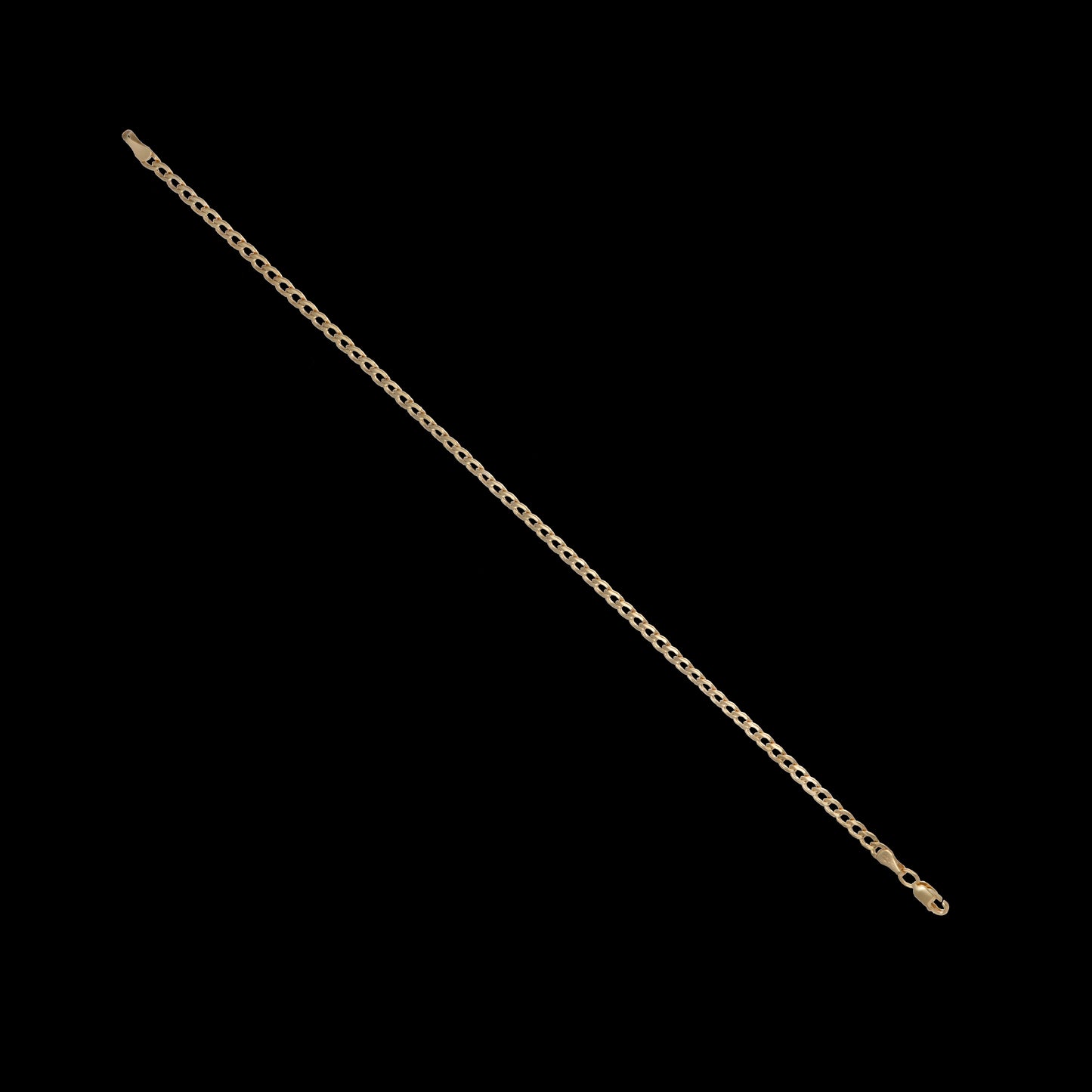 Pulso Tejido Barbado Oro 10 Kilates 21cm 4mm