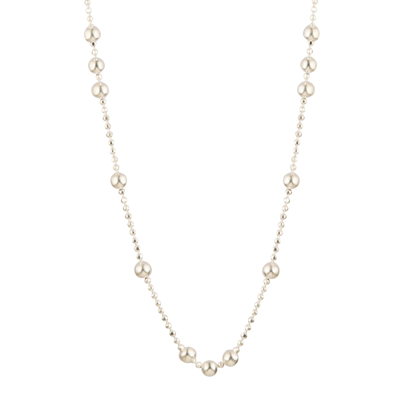 Gargantilla Bolitas 50cm Plata .925