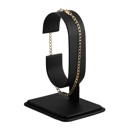 Pulso Tejido Barbado 20cm 3mm Oro 10 Kilates