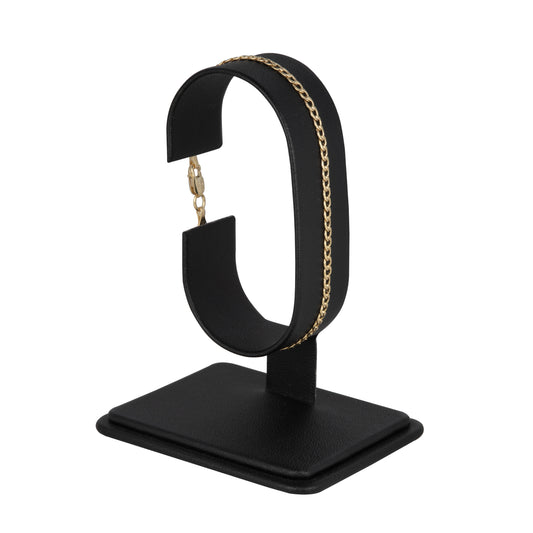 Pulso Tejido Barbado Oro 10 Kilates 18cm 3mm