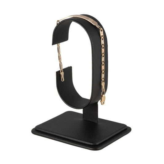 Esclava Niño Tejido Espejo Oro 10 Kilates 14cm 4mm