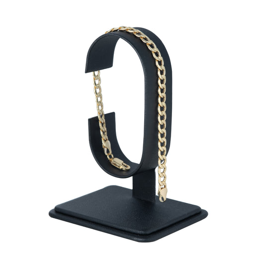 Pulso Tejido Barbado Oro 10 Kilates 18cm 5mm