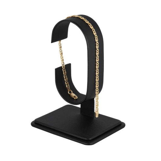 Pulso Tejido Egipcio Oro 10 Kilates 18cm 3mm
