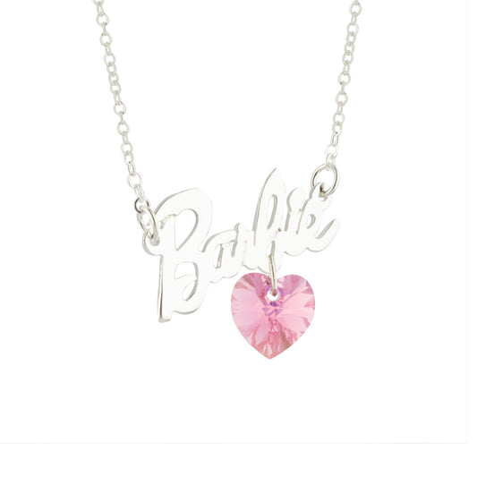 Gargantilla Barbie Cristal Swarovski De Plata .925