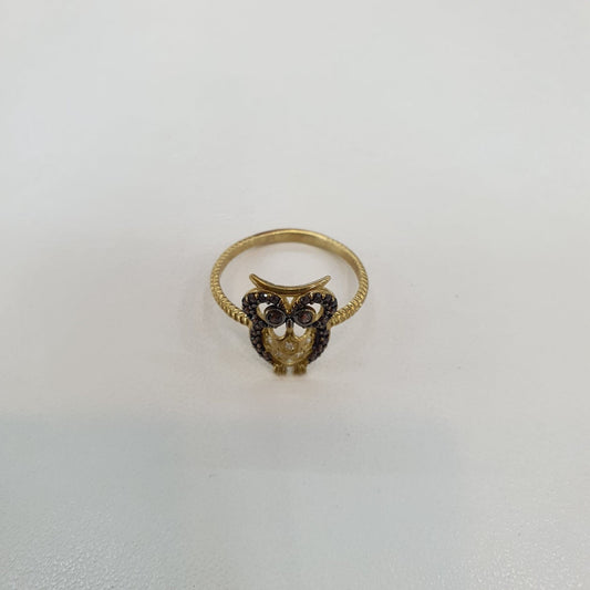 Anillo Búho Oro 10 Kilates