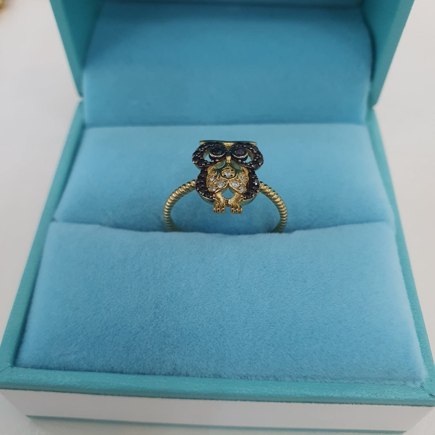 Anillo Búho Oro 10 Kilates