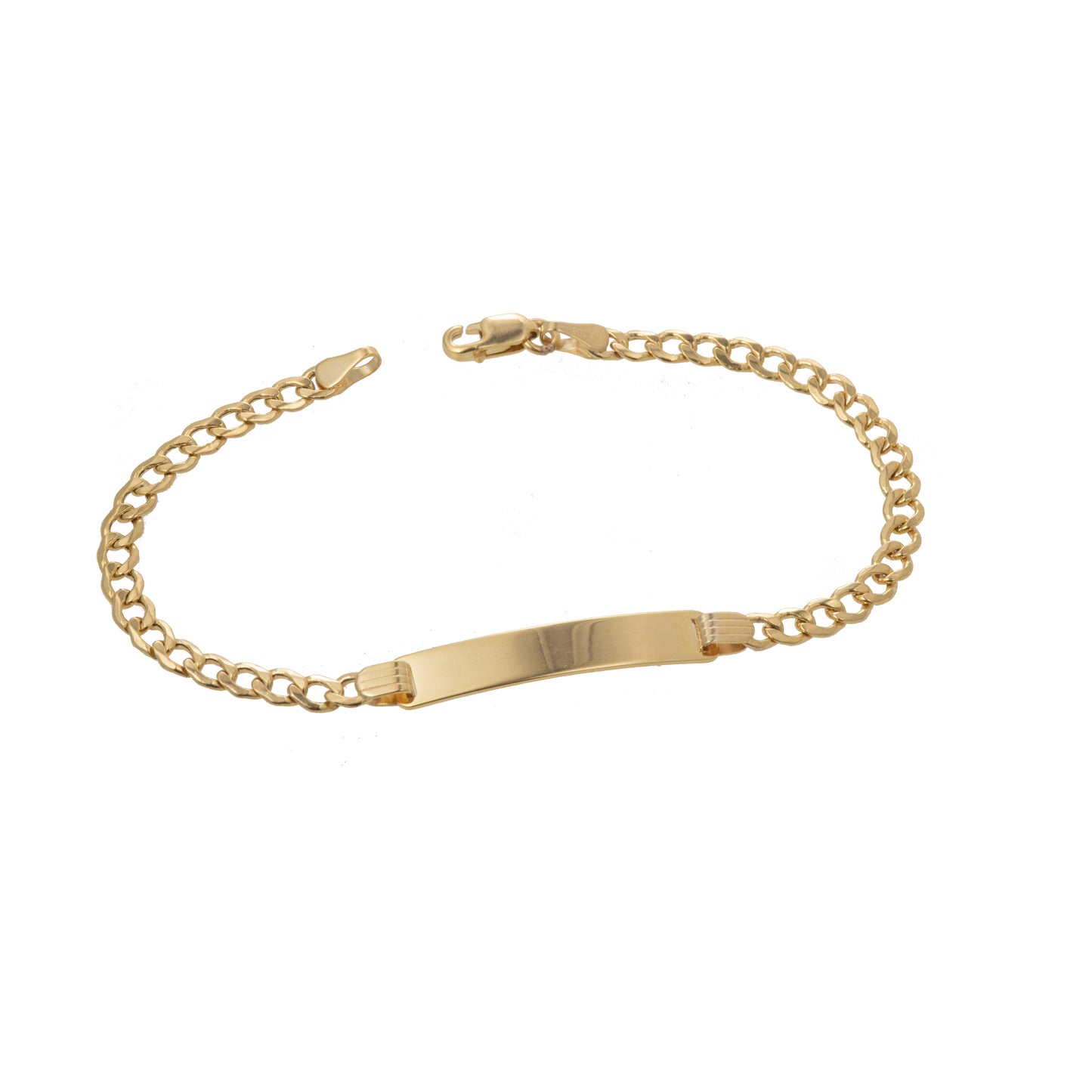 Esclava Tejido Barbado Oro 10 Kilates 16cm 4mm