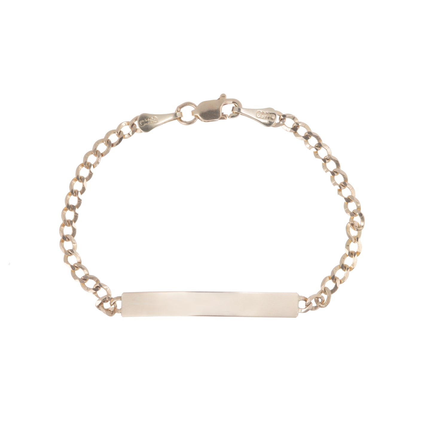 Esclava Tejido Barbado Oro 10 Kilates 14cm 3.5mm