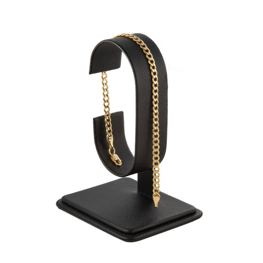 Pulso Tejido Barbado Oro 10 Kilates 18cm 4mm
