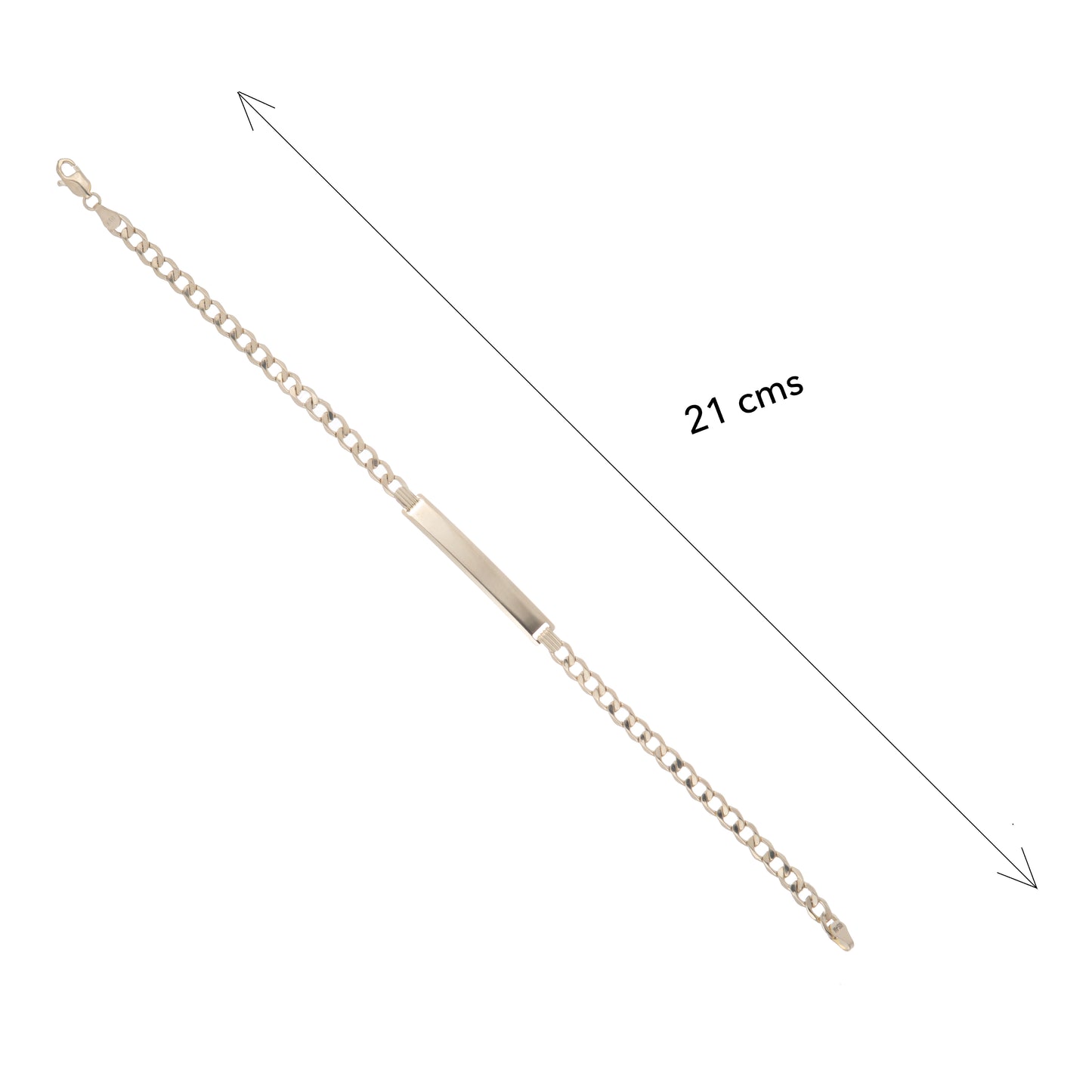Esclava Tejido Barbado 21cm 4.5mm Oro 10 Kilates