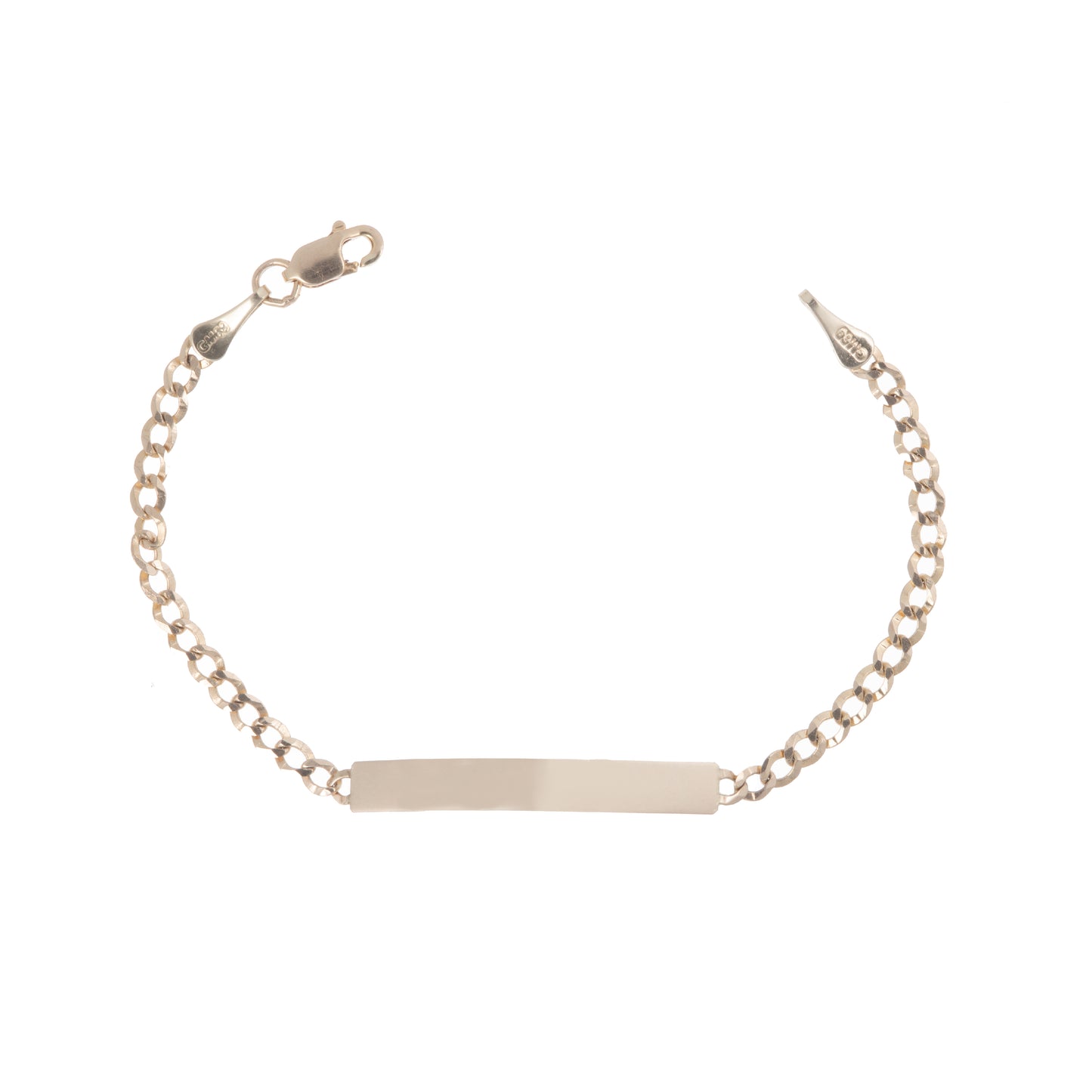 Esclava Tejido Barbado Oro 10 Kilates 14cm 3.5mm