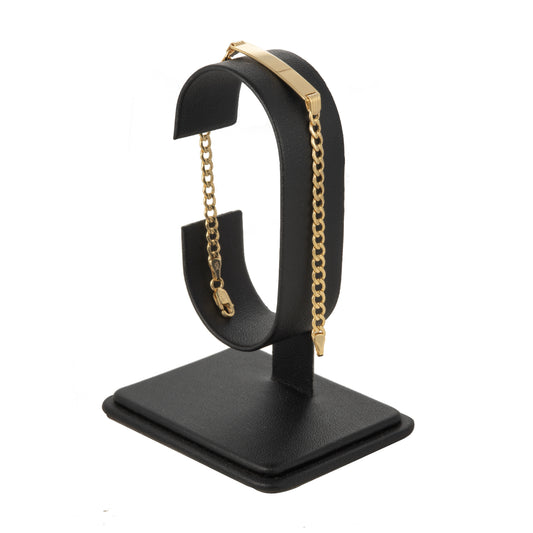 Esclava Tejido Barbado Oro 10 Kilates 16cm 4mm
