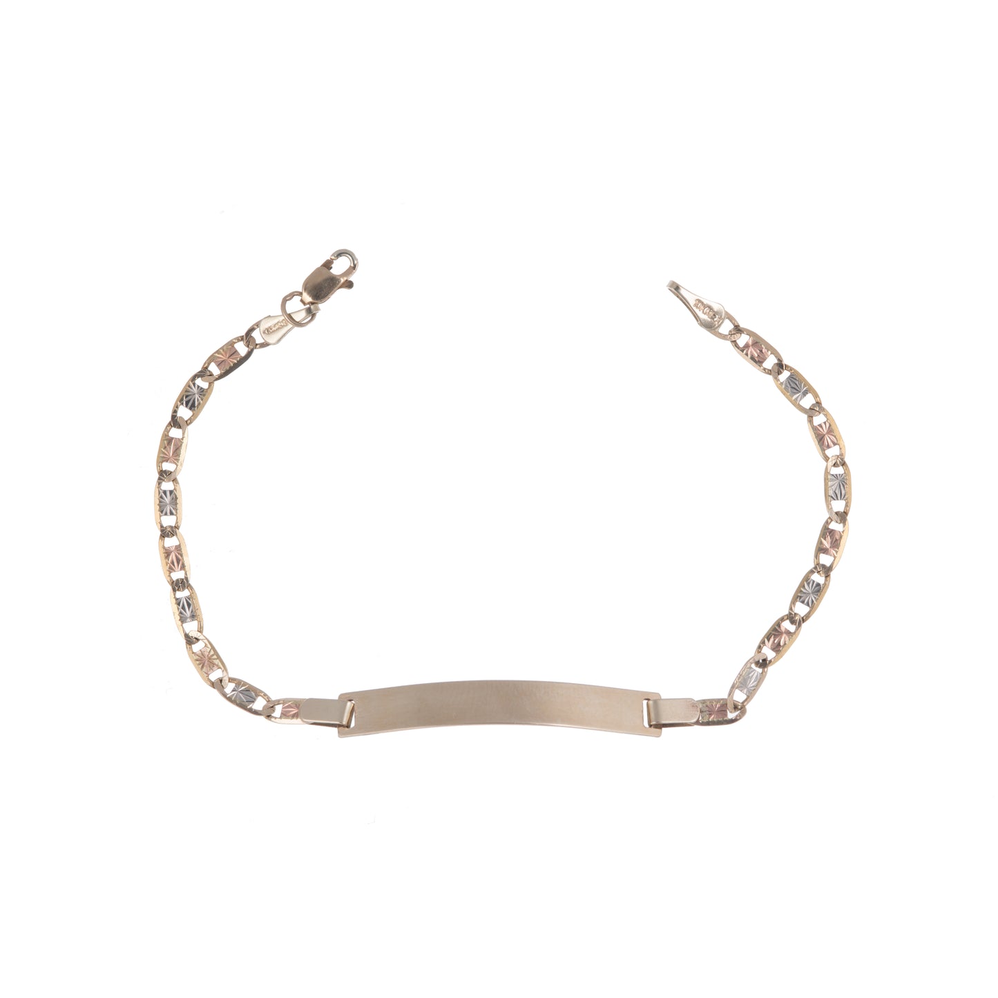 Esclava Tejido Espejo Oro 10 Kilates 18cm 3.5mm