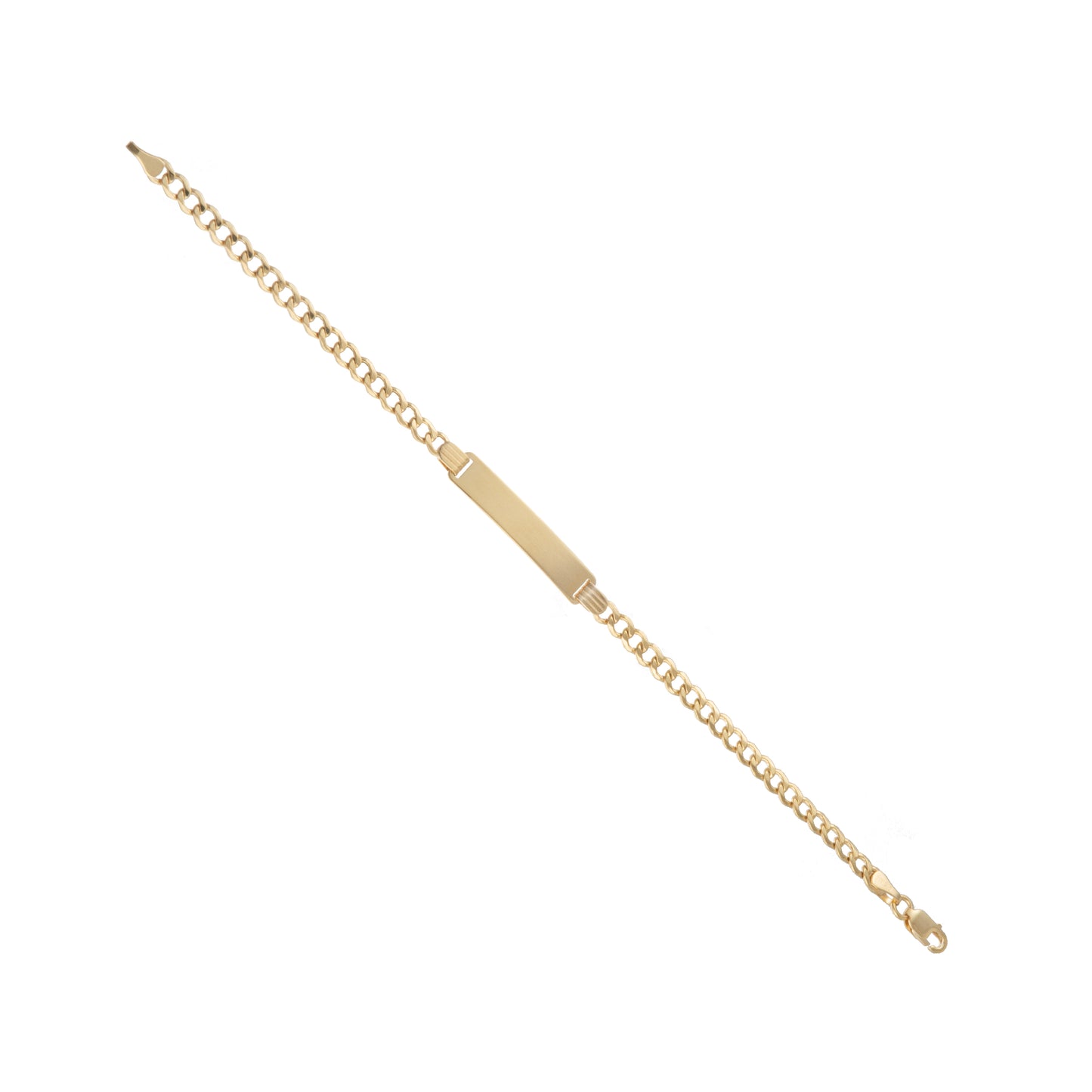 Esclava Tejido Barbado Oro 10 Kilates 16cm 4mm