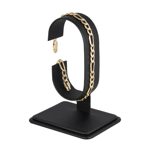 Pulso Tejido 3*1 Oro 10 Kilates 21cm 5mm