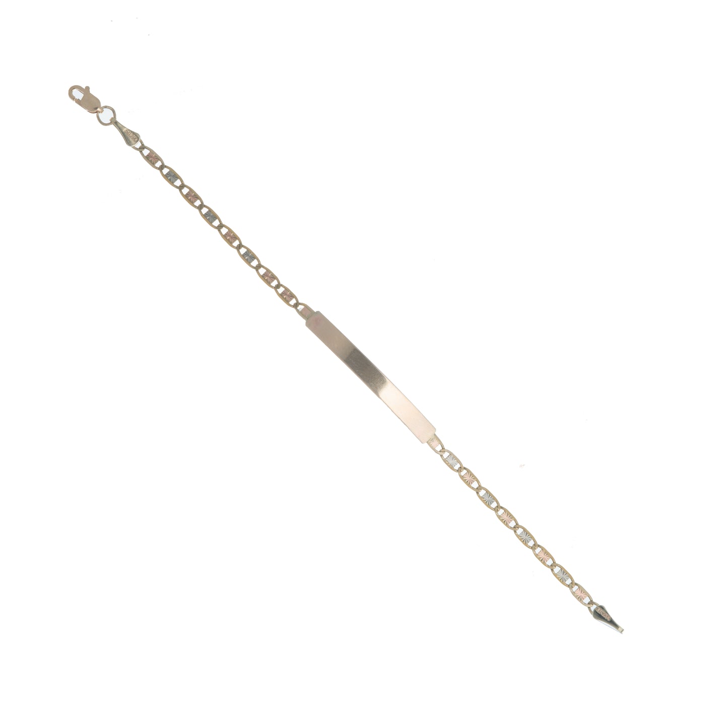 Esclava Tejido Tipo Espejo Oro 10 Kilates 16cm 3mm