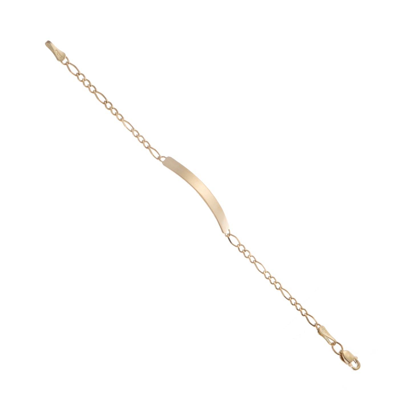 Esclava Niño Tejido 3*1 Broche Perico Oro 10 Kilates 14cm 3mm