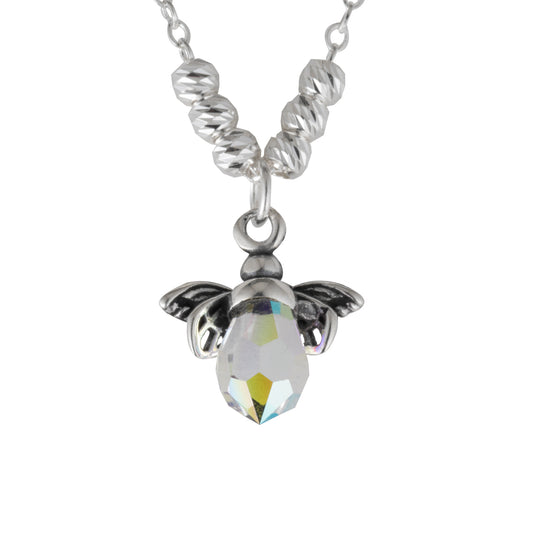 Gargantilla Abeja Con Cristal Swarovski Plata .925