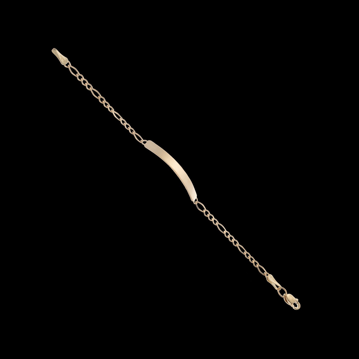 Esclava Niño Tejido 3*1 Broche Perico Oro 10 Kilates 14cm 3mm