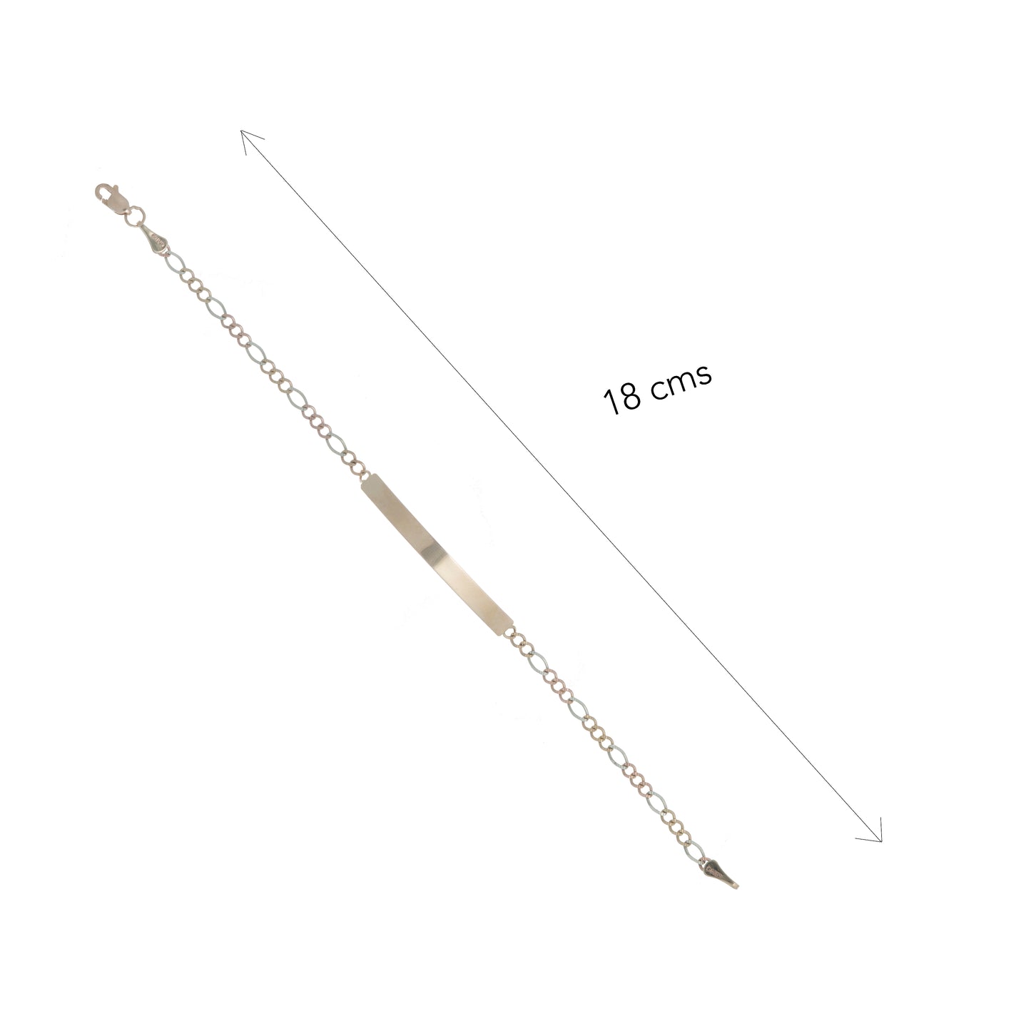 Esclava Tejido 3*1 Tres Oros 10 Kilates 18cm 3mm