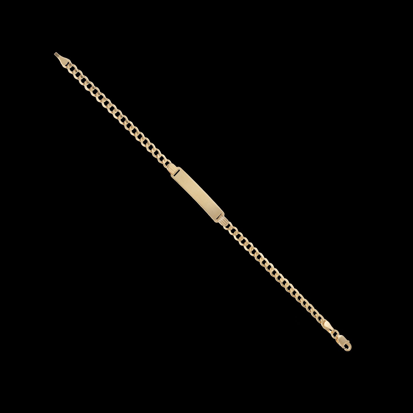 Esclava Tejido Barbado Oro 10 Kilates 16cm 4mm