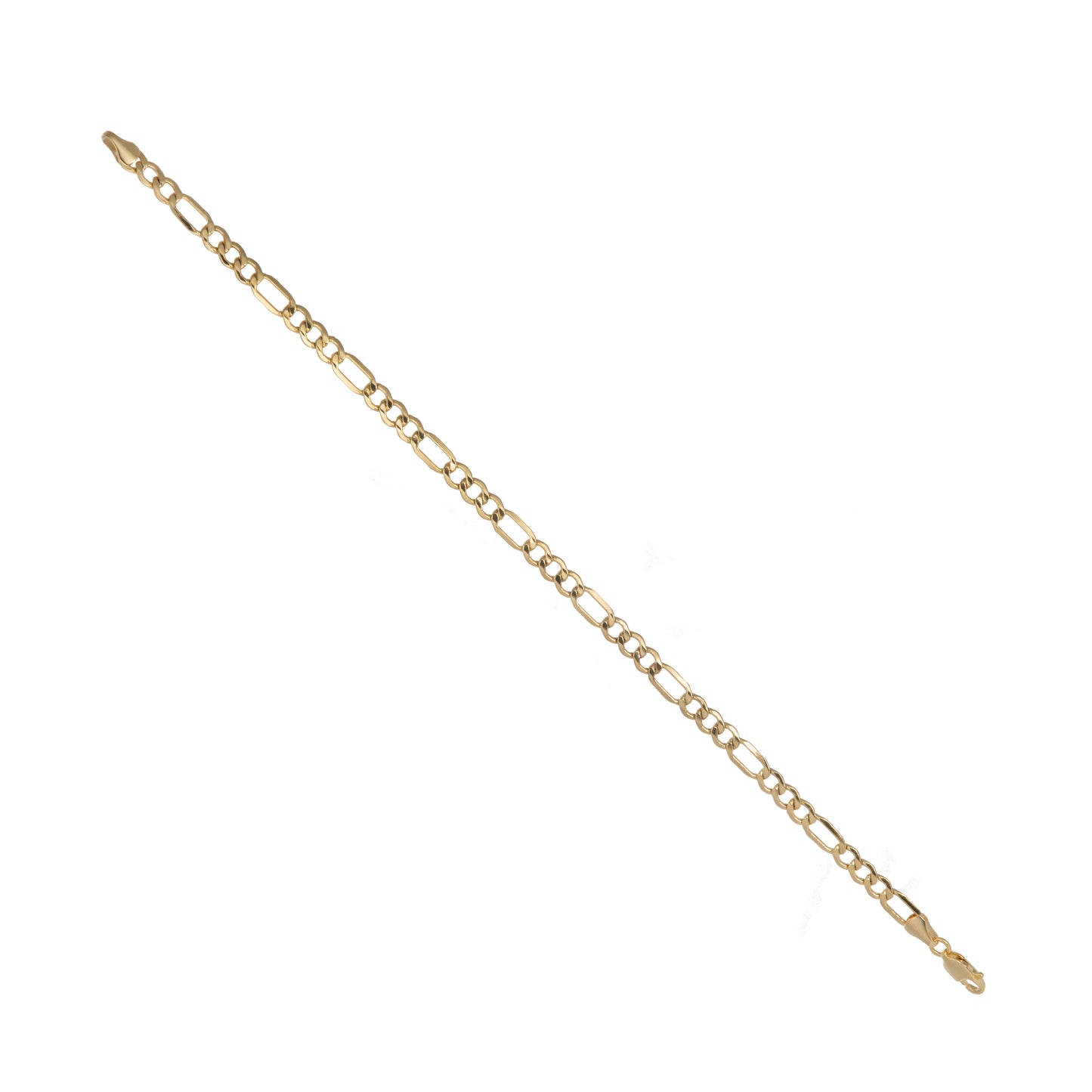 Pulso Tejido 3*1 Oro 10 Kilates 21cm 4.5mm