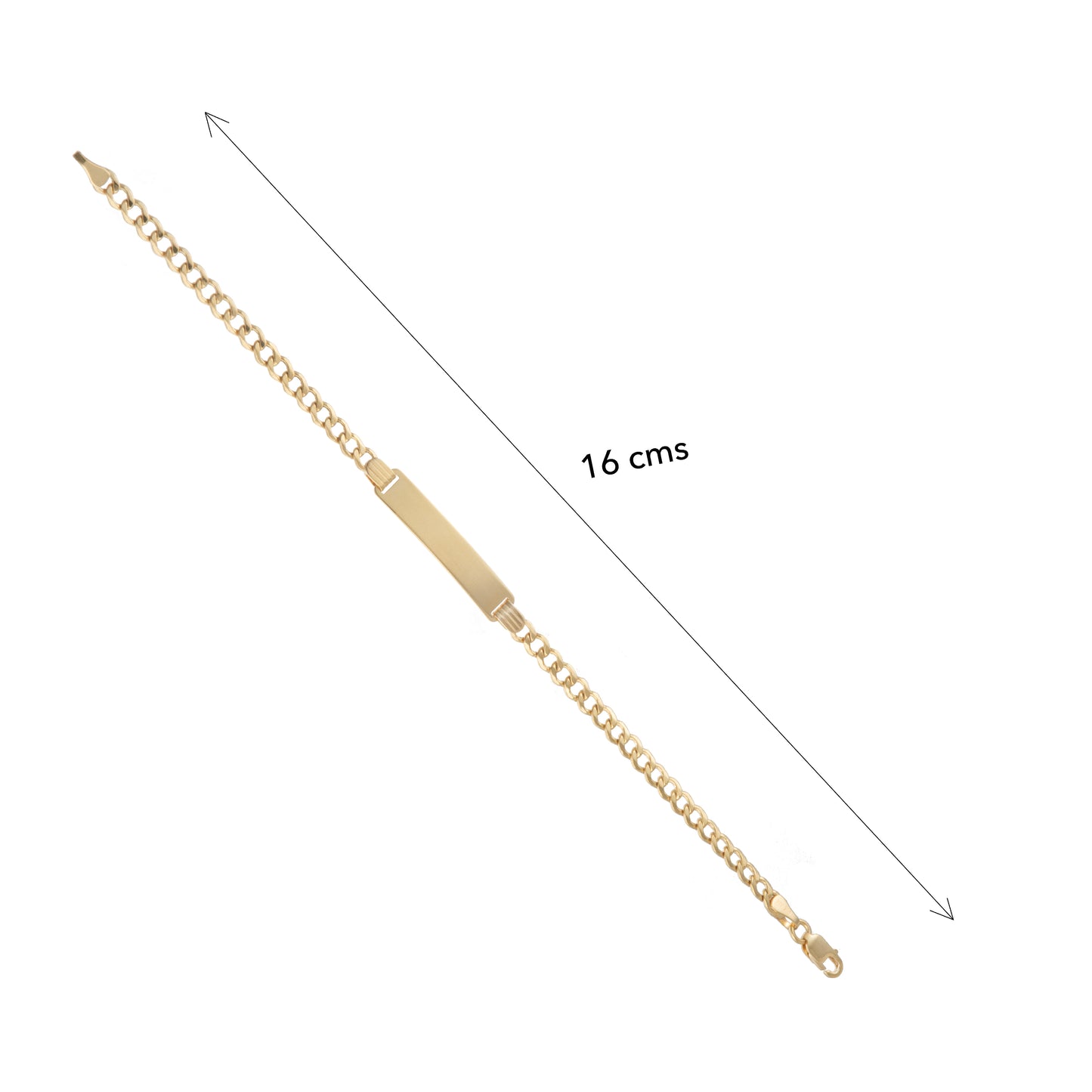 Esclava Tejido Barbado Oro 10 Kilates 16cm 4mm