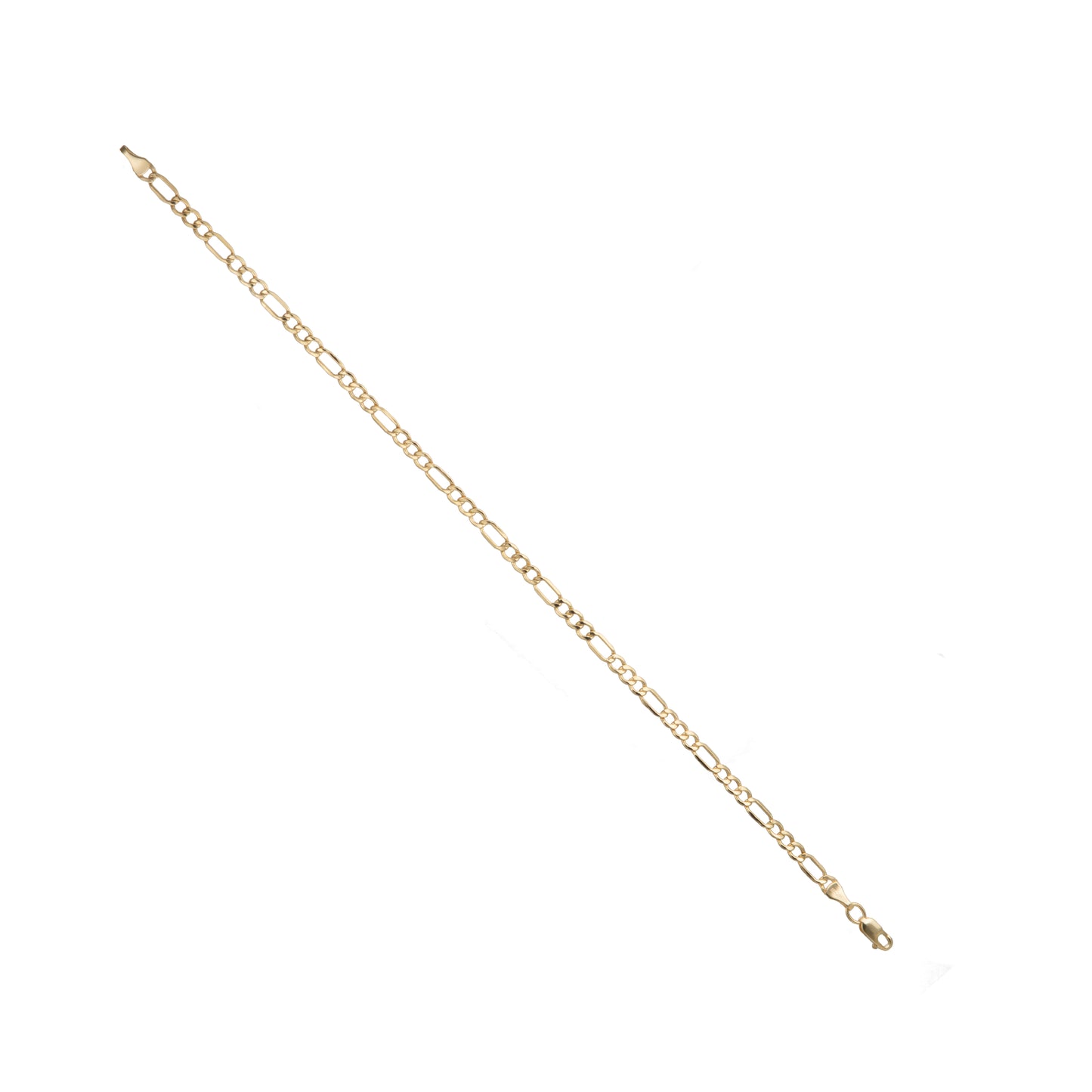 Pulso Tejido 3*1 Oro 10 Kilates 21cm 4mm