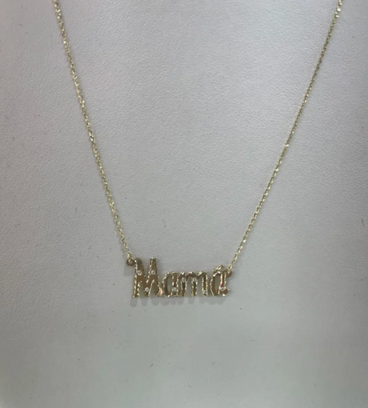 Collar Mamá Oro 10 Kilates